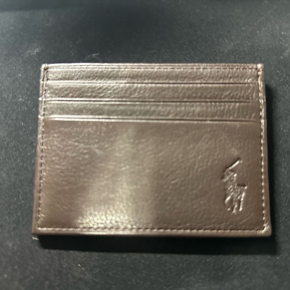 Polo by Ralph Lauren Brown Leather Card Holder